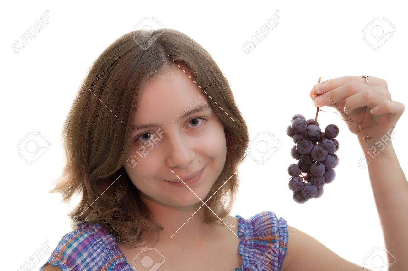 少女と葡萄