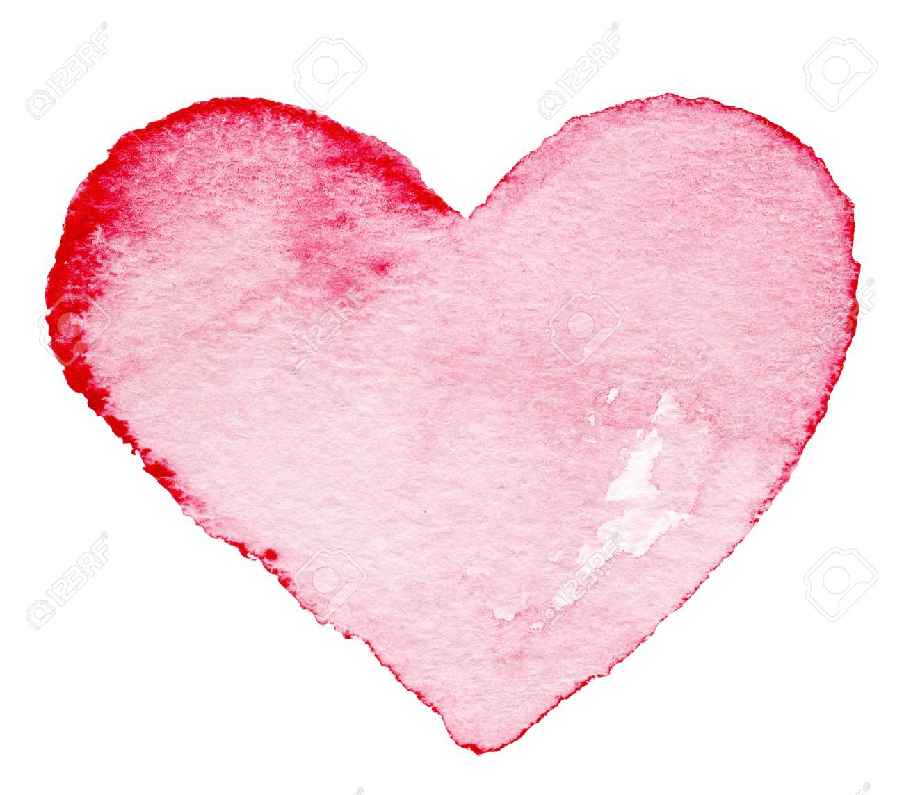 Aquarell Gemalte Rote Herz Symbol Fur Ihr Design Isoliert Uber Weissem Hintergrund Herzform Zum Valentinstag Liebe Symbole Lizenzfreie Fotos Bilder Und Stock Fotografie Image 36563787