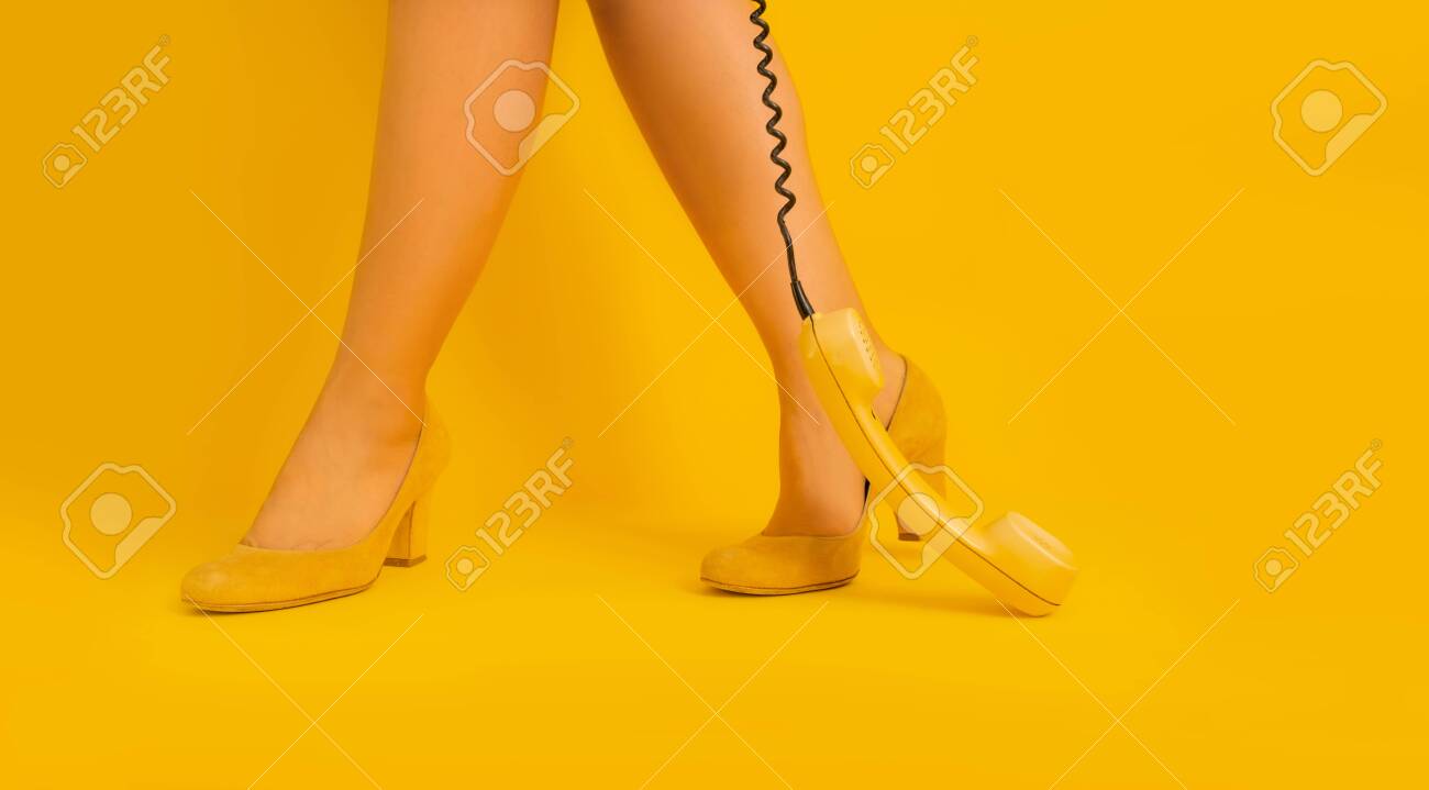 vintage yellow shoes