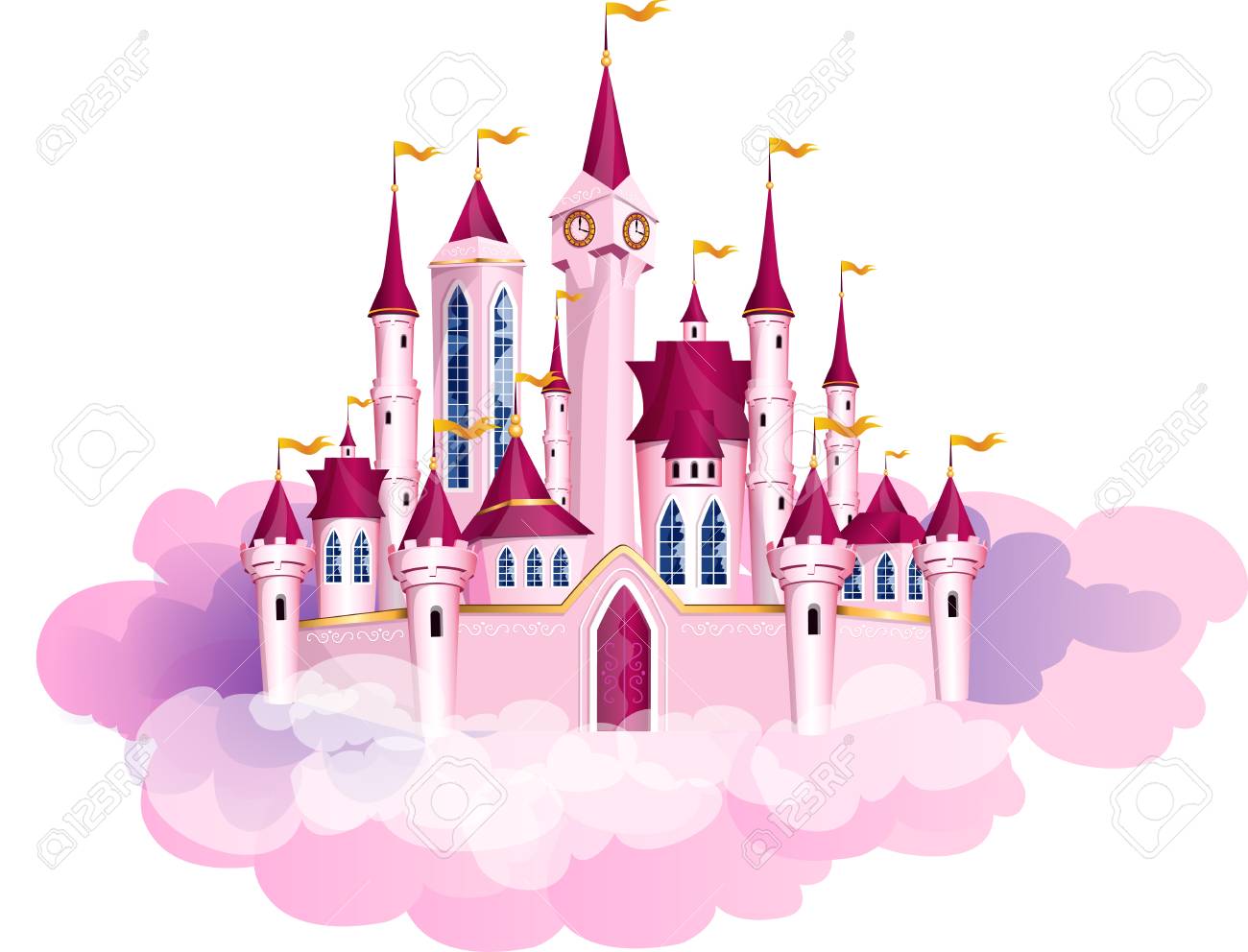pink princess castle