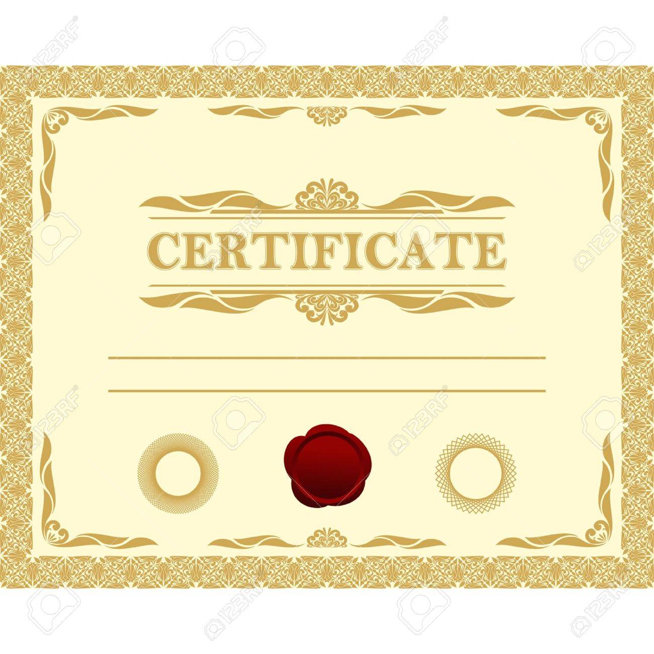 certificate scroll template