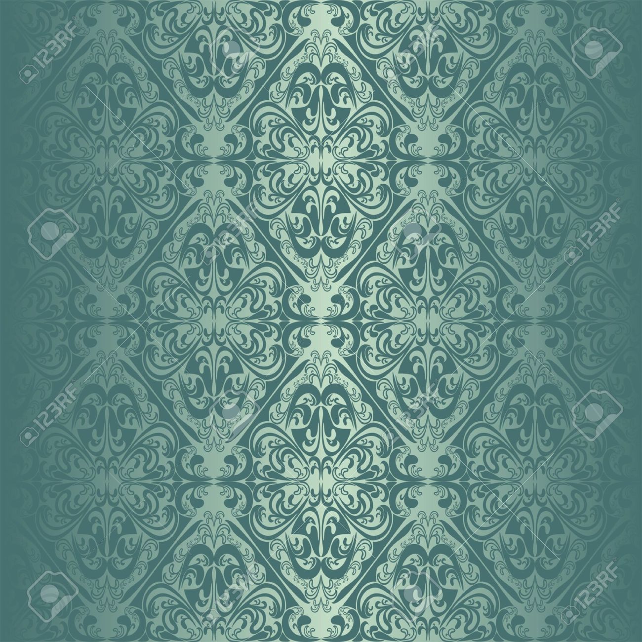 ターコイズ ブルーのシームレスな壁紙 のイラスト素材 ベクタ Image