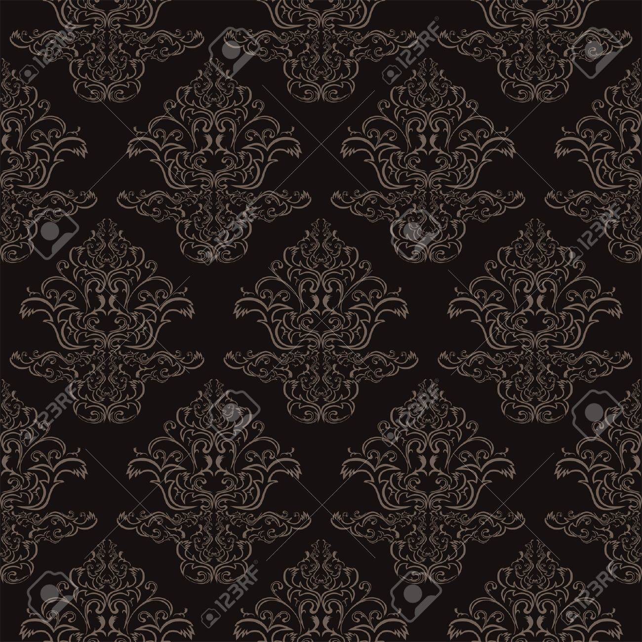 高級黒シームレスな壁紙 のイラスト素材 ベクタ Image