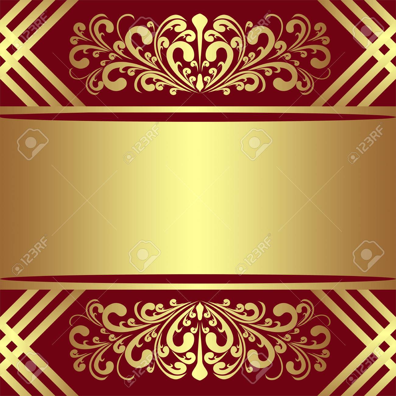 Luxury Background Decorated The Royal Borders And Ribbon Royalty