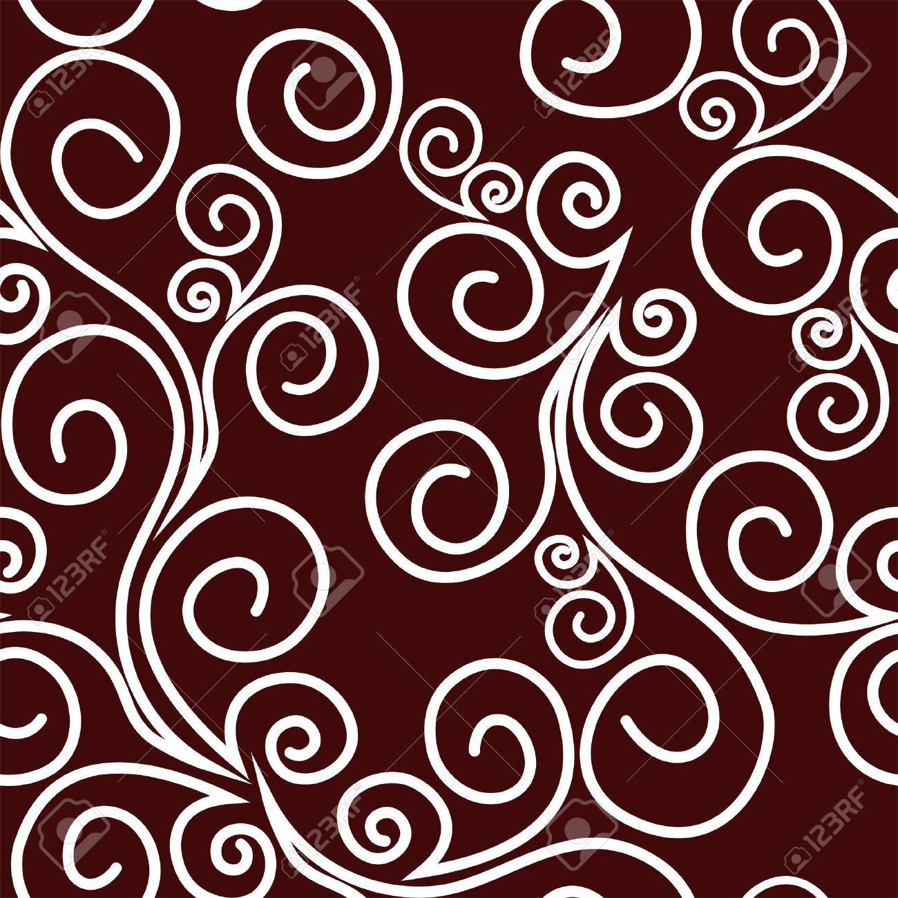 Seamless ornate Pattern with Swirls - 41658810 Seamless ornate Pattern with Swirls - 41658810