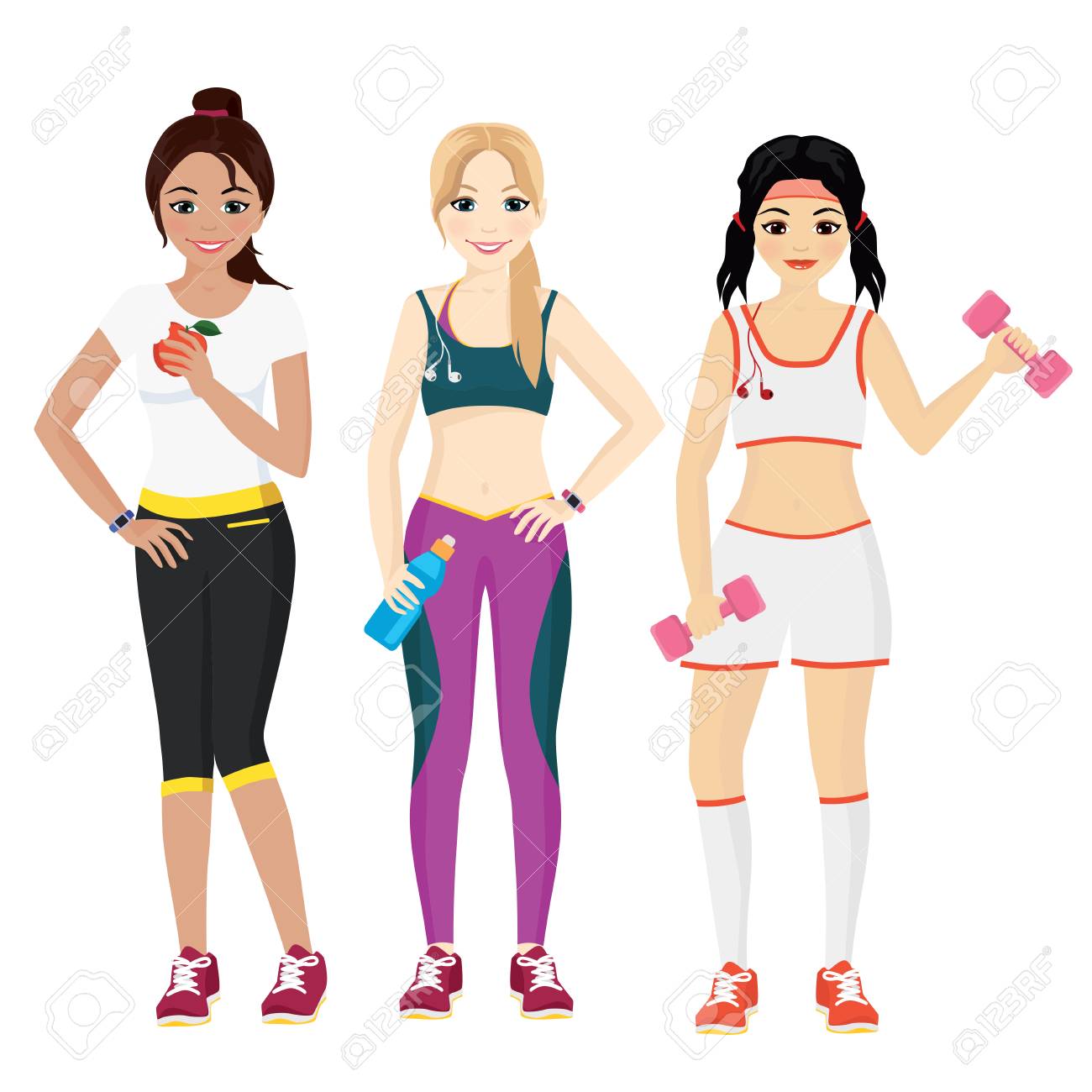 フィットネスの魅力的な若い女性のベクトル イラスト生き抜く スポーツ装置を保持しています フラットな漫画のスタイルでないジムで可愛くて素敵なスポーツの 女の子 のイラスト素材 ベクタ Image フィットネスの魅力的な若い女性のベクトル イラスト生き抜く スポーツ装置を保持しています フラットな漫画のスタイルでないジムで可愛くて素敵なスポーツの 女の子 のイラスト素材 ベクタ Image