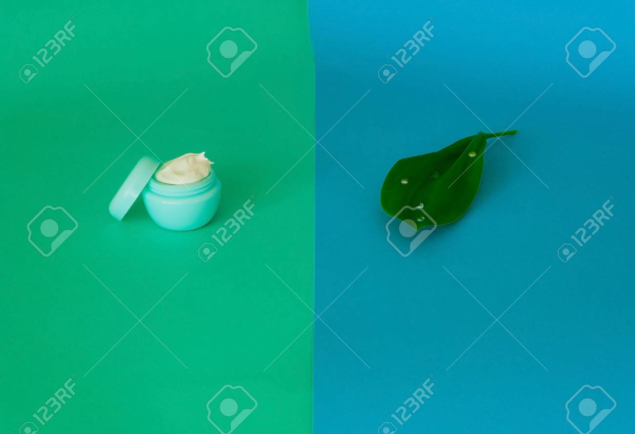 green leaf face cream