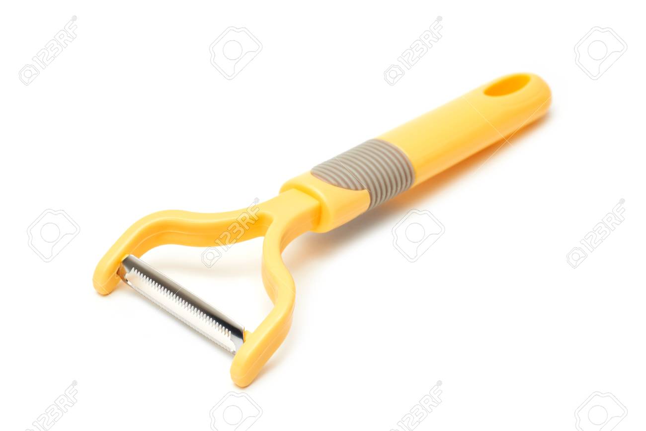 Knife For Cleaning Vegetables Peeler Isolated On White Background Stock Photo Picture And Royalty Free Image Image 77490059