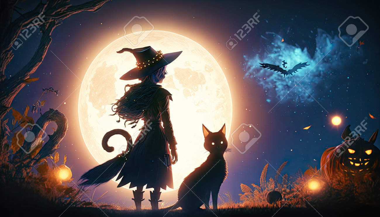 witch black wallpaper