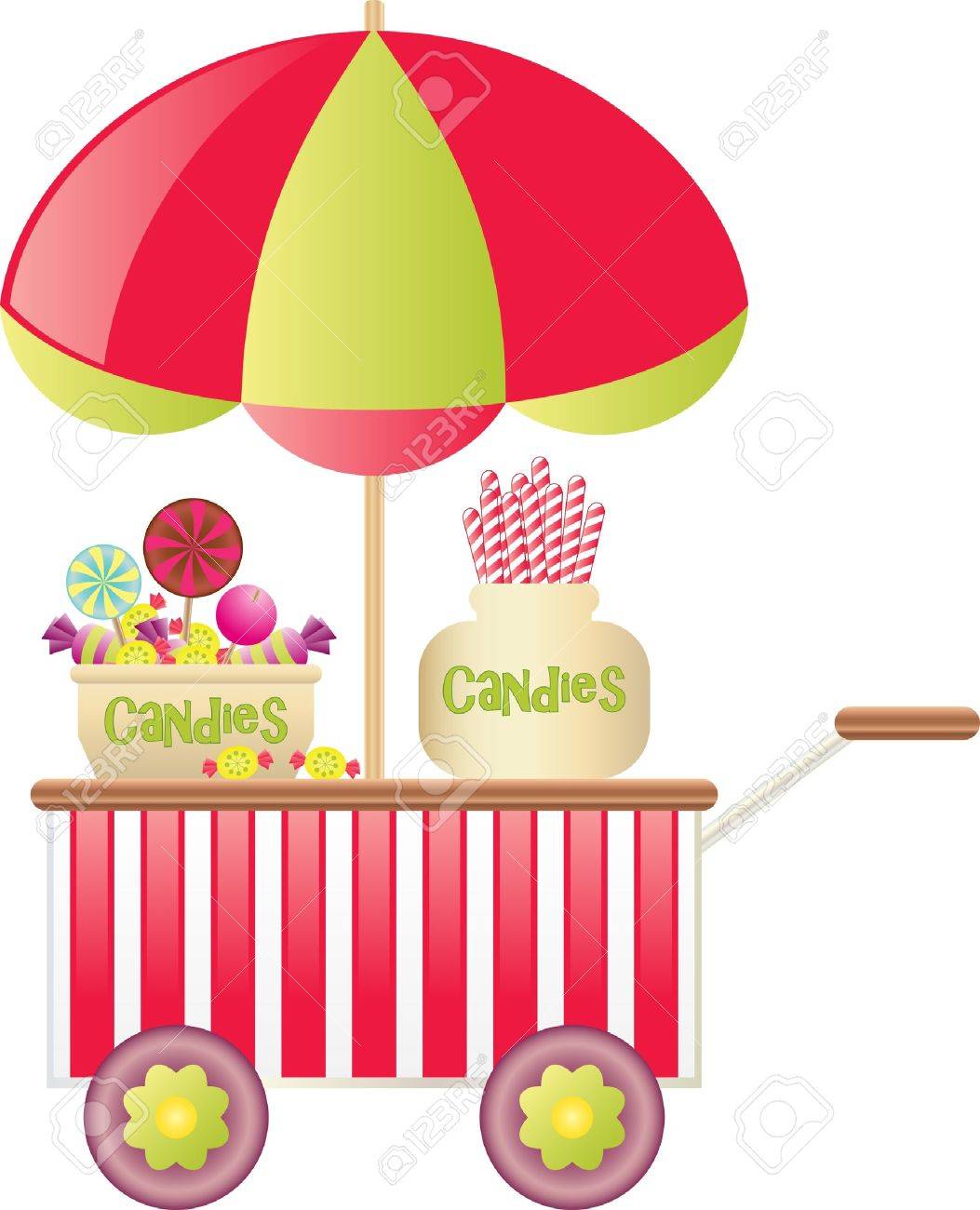 キャンディー ワゴン のイラスト素材 ベクタ Image
