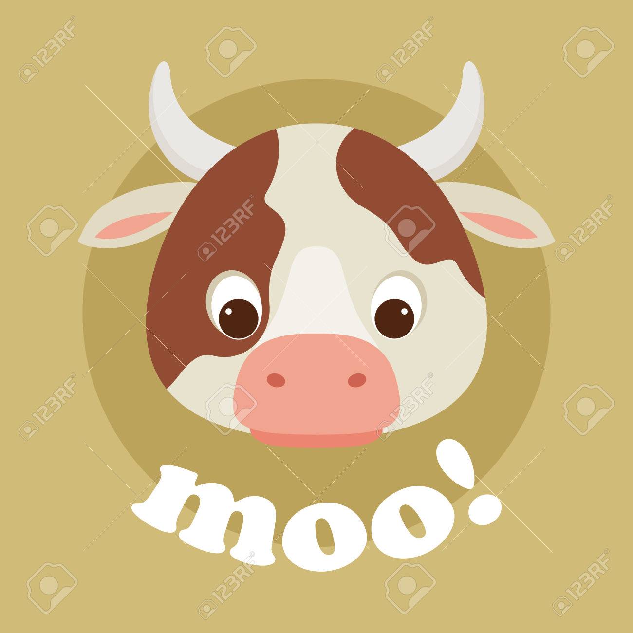 Moo のレタリングと愛らしい漫画牛の頭 ベクトルの図 のイラスト素材 ベクタ Image Moo のレタリングと愛らしい漫画牛の頭 ベクトルの図 のイラスト素材 ベクタ Image