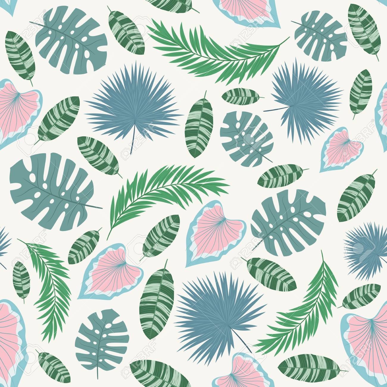 Seamless Pattern With Tropical Leaves Vector Endless Wallpaper Royalty Free Cliparts Vectors And Stock Illustration Image Seamless Pattern With Tropical Leaves Vector Endless Wallpaper Royalty Free Cliparts Vectors And Stock Illustration Image