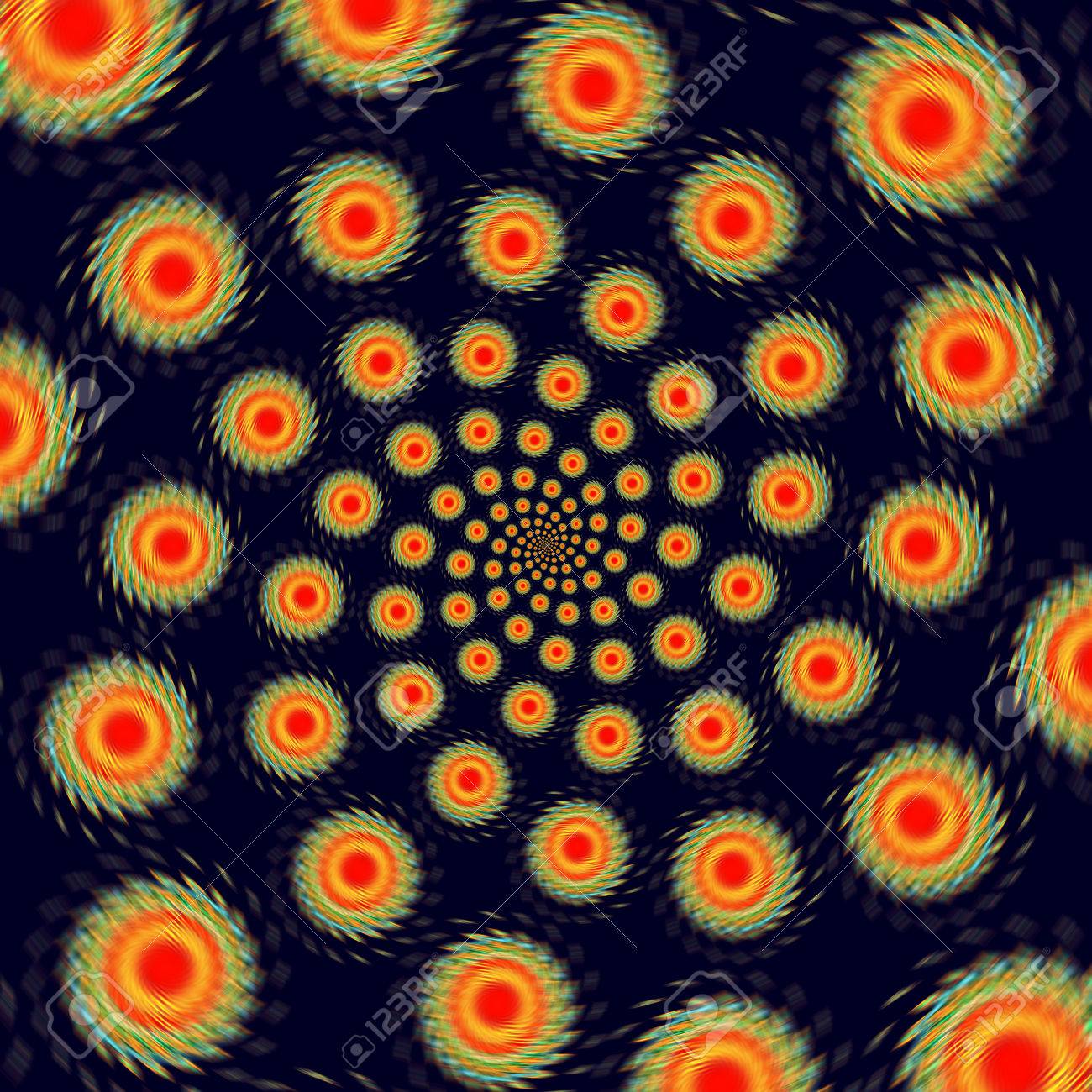 psychedelic fractal spiral blurred fractal spiral with trippy