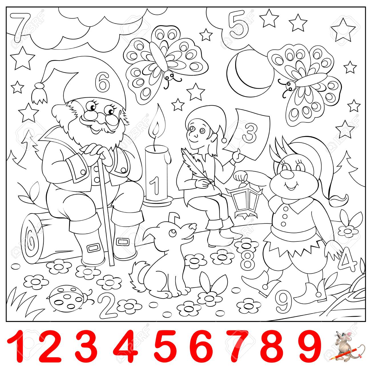 幼児のための教育ページ 絵に隠された数字を見つけて それらをペイントします ロジックパズルゲーム ベクトル漫画の画像 のイラスト素材 ベクタ Image 幼児のための教育ページ 絵に隠された数字を見つけて それらをペイントします ロジックパズルゲーム ベクトル漫画の画像 のイラスト素材 ベクタ Image