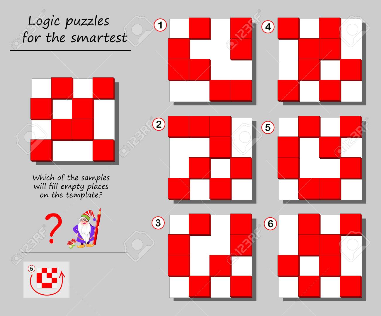 Logic puzzle sport for smartest. Which of the samples will fill.. graphic regarding Fill It in Puzzles Printable named Logic puzzle activity for smartest. Which of the samples will fill..
