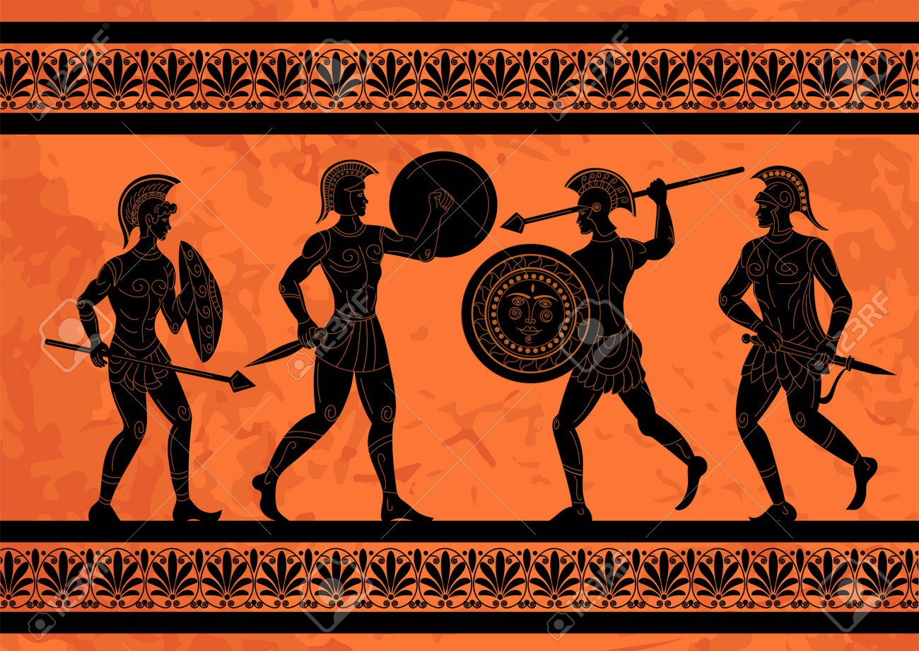 ローマの戦士 油絵 フレーム付き コロッセオのローマ剣闘士のアート