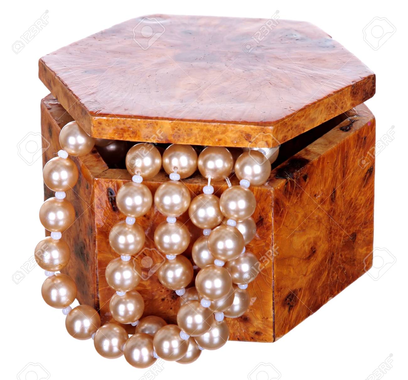 jewelry box with beads