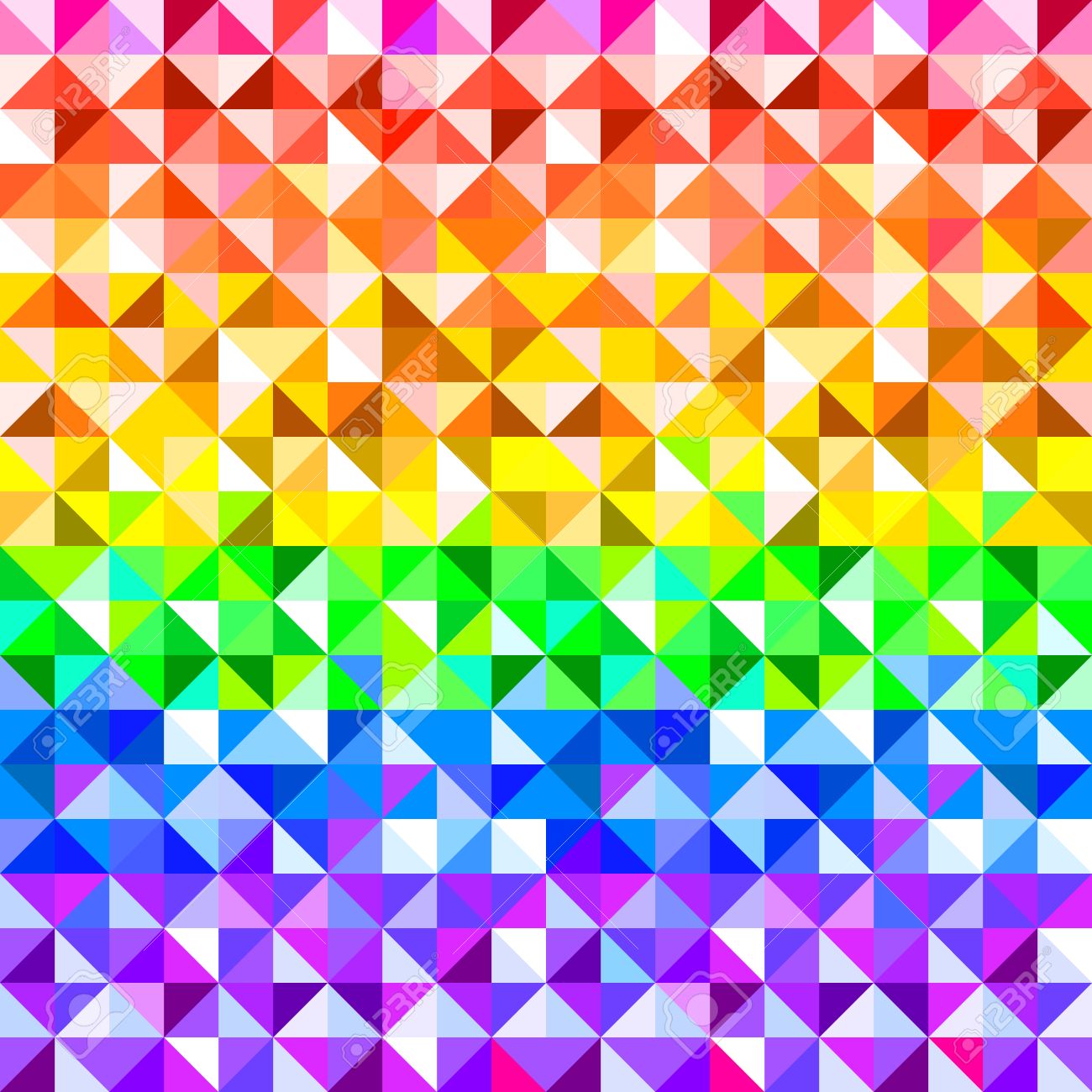Colorful Rainbow Abstract Triangles Geometric Pattern Vector Royalty Free Cliparts Vectors And Stock Illustration Image 28073811