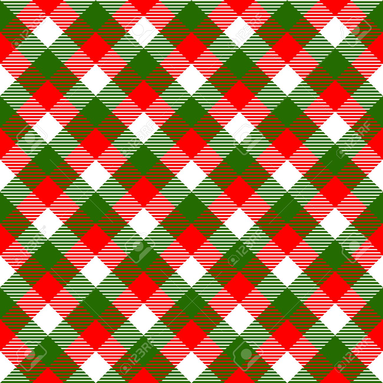 Checkered Karierten Stoff Nahtlose Muster In Den Weihnachtsfarben: Grün,  Weiß Und Rot, Vektor- Lizenzfrei Nutzbare Vektorgrafiken, Clip Arts,  Illustrationen. Image 33346912.
