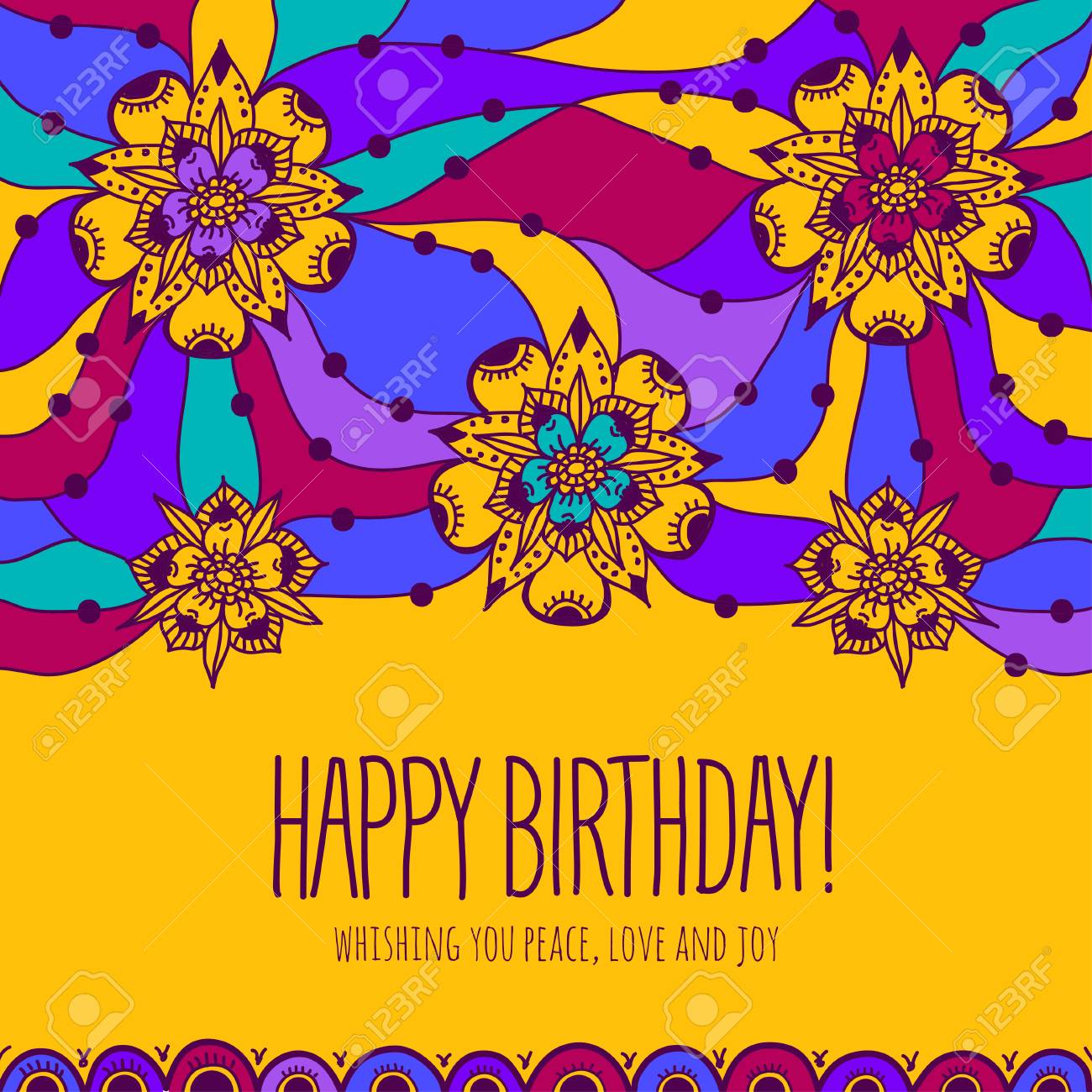 Carte De Voeux Coloree Joyeux Anniversaire Clip Art Libres De Droits Svg Vecteurs Et Illustration Image Carte De Voeux Coloree Joyeux Anniversaire Clip Art Libres De Droits Svg Vecteurs Et Illustration Image