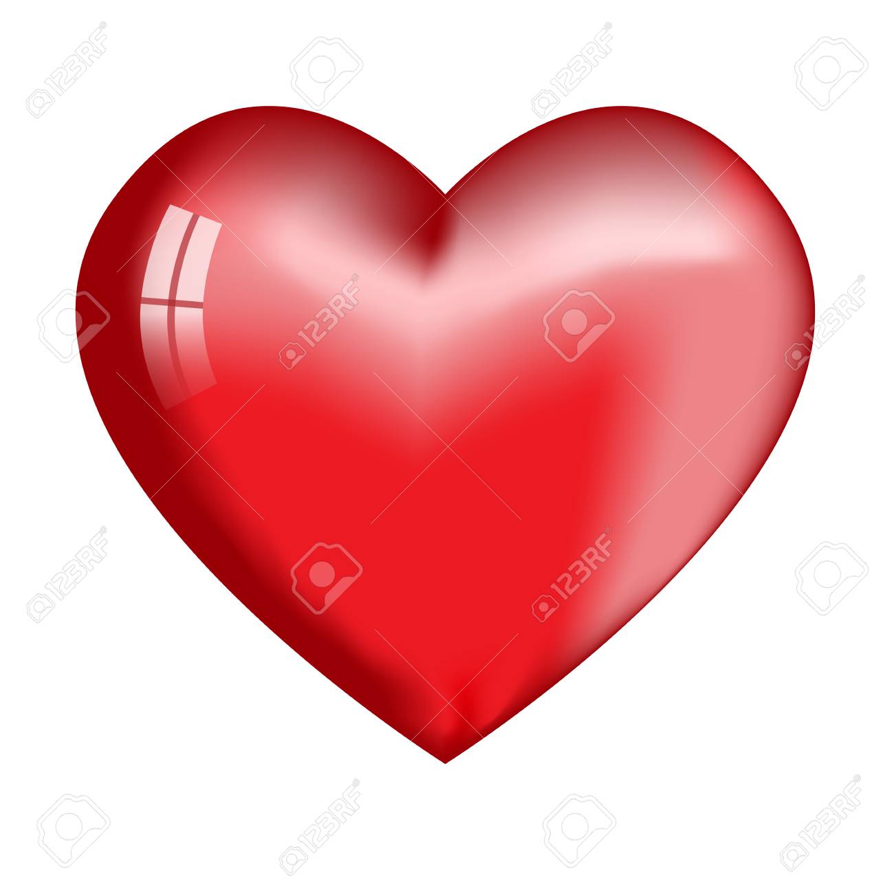 Grosses Rotes Herz Mit Highlights Lizenzfrei Nutzbare Vektorgrafiken Clip Arts Illustrationen Image 71300228