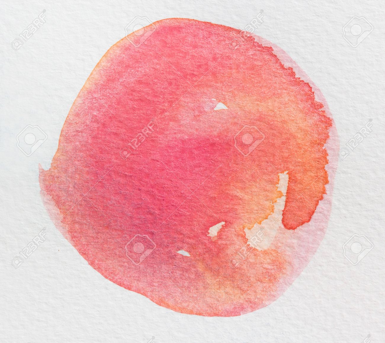 ピンクはウェット水彩ワシントン水彩背景です オンブル水彩画 の写真素材 画像素材 Image