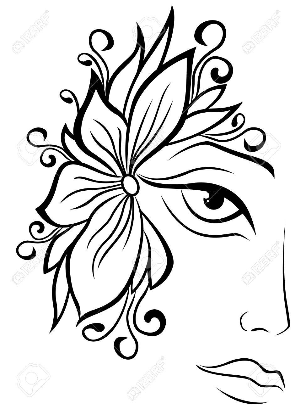 abstract face artwork