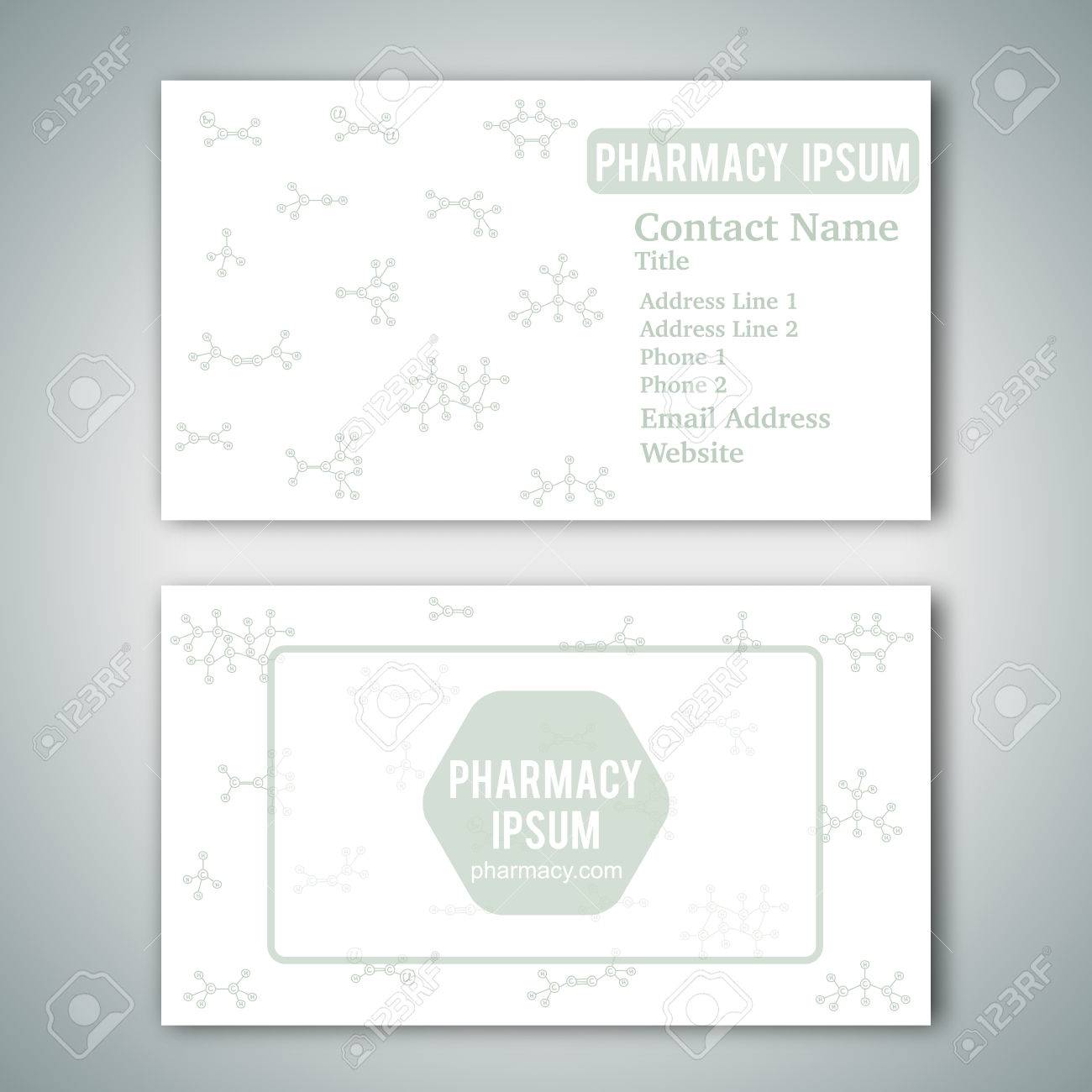 business card template with hand drawn doodles of cartoon organic