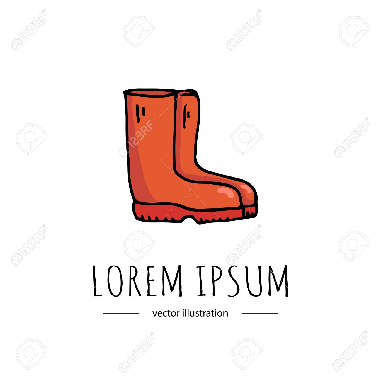 bottes en caoutchouc doodle