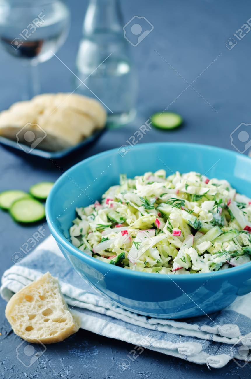 Ensalada con yogur griego y pepino Ensalada con yogur griego y pepino