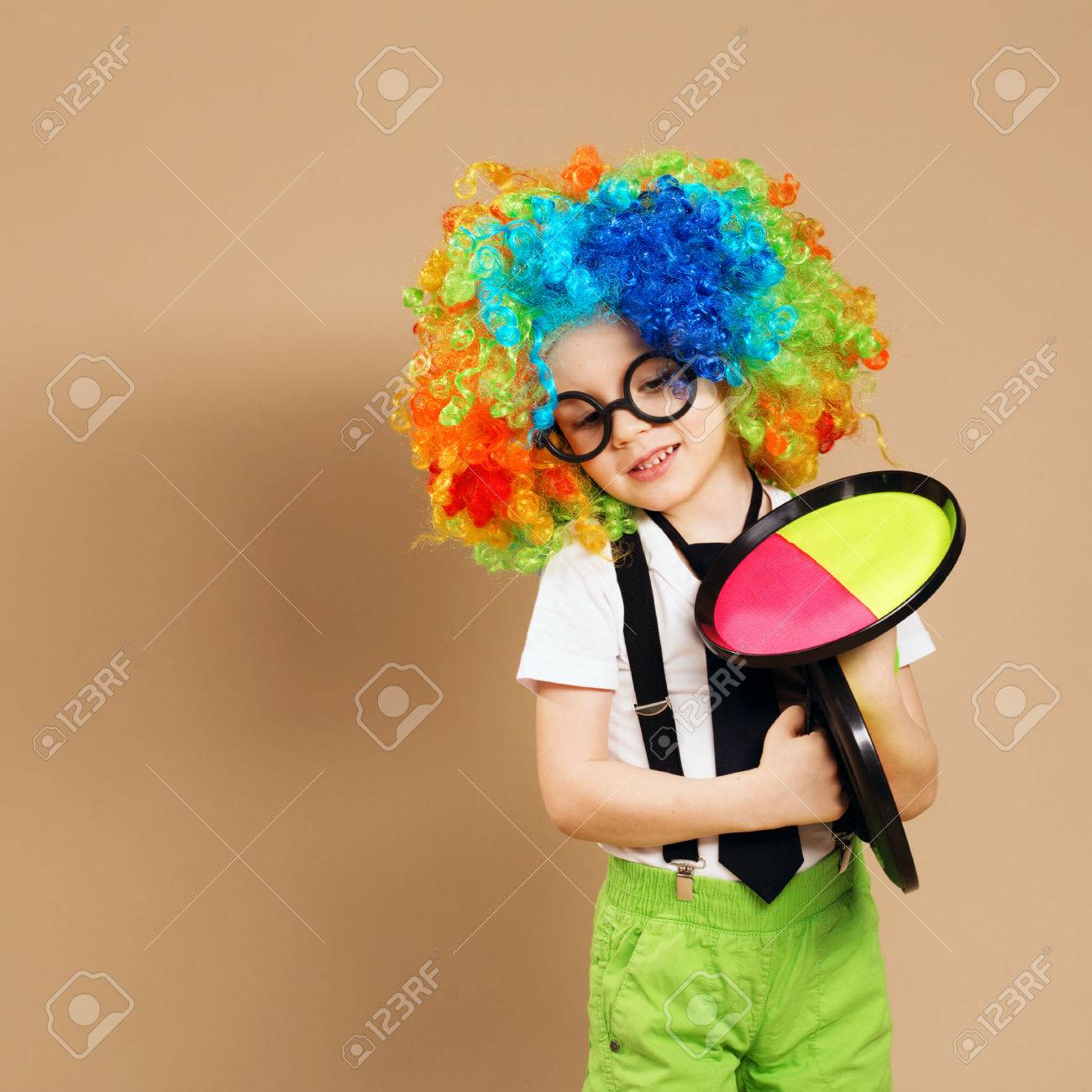 perruque de clown enfant