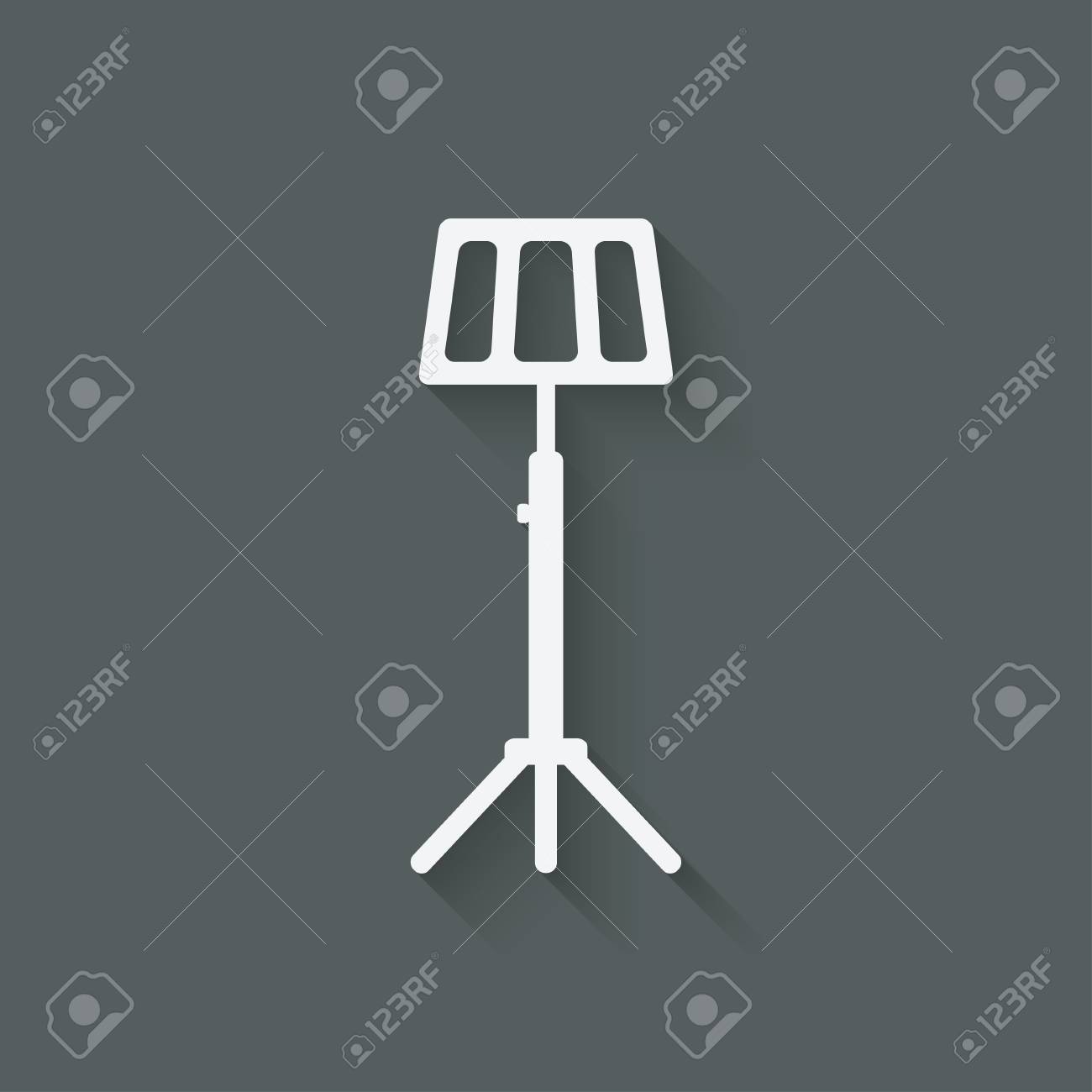 譜面台シンボル のイラスト素材 ベクタ Image