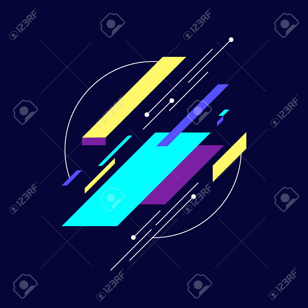 抽象的なカラフルなモダンなレトロなビンテージ幾何学的背景デザイン テンプレート 壁紙 ポスター 背景 本の表紙 パンフレット リーフレット ベクトル図に使用できます のイラスト素材 ベクタ Image