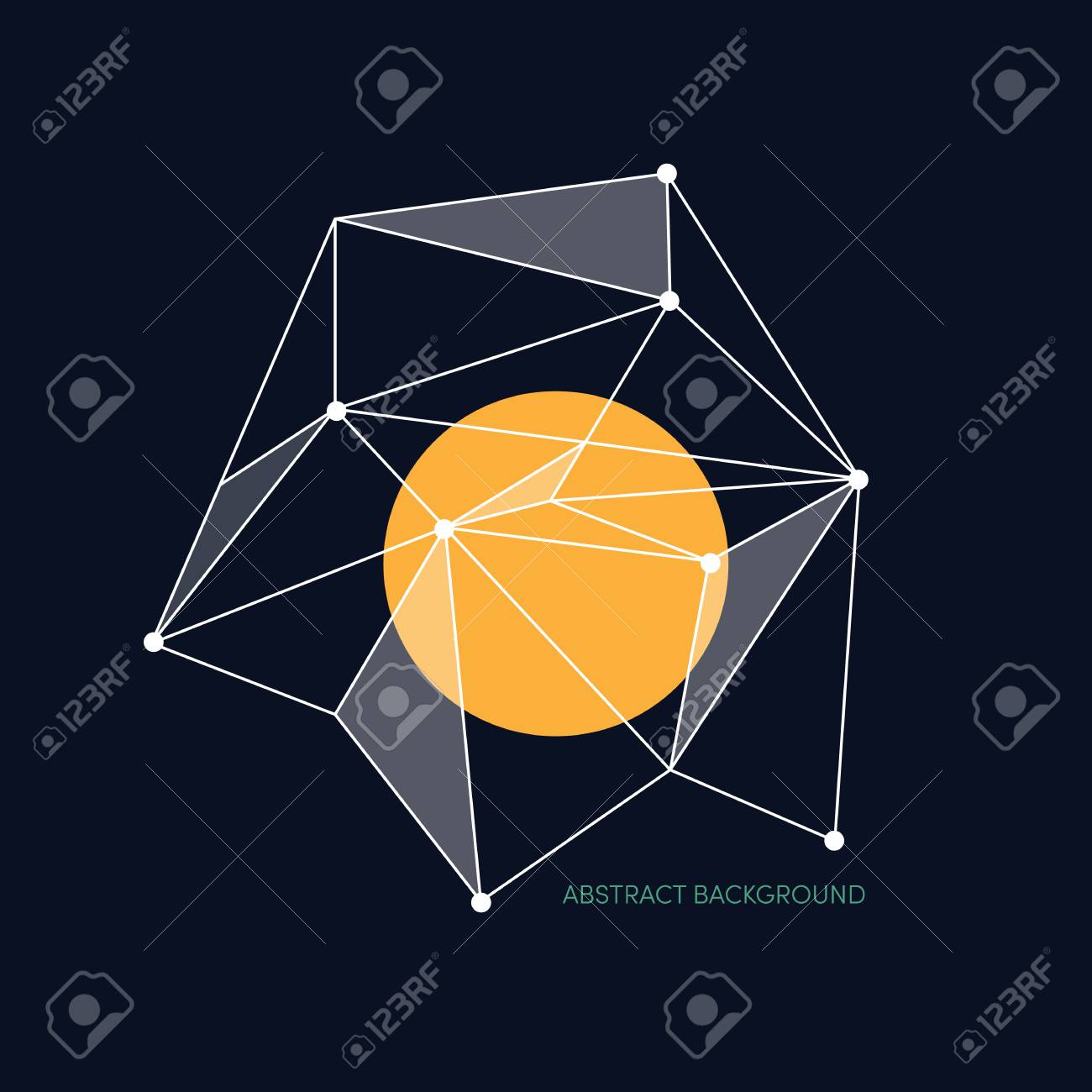 モダンな幾何学的低ポリ組成 モダンアート デザイン スタイルと未来派を抽象化します 背景 ポスター 背景 壁紙 パンフレット リーフレット 書籍の表紙のデザイン要素を使用できます のイラスト素材 ベクタ Image