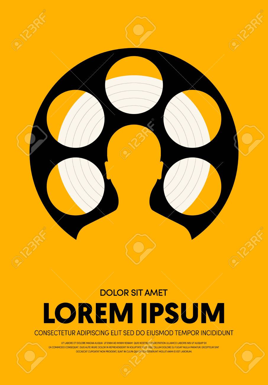 Movie And Film Poster Modern Vintage Retro Style Graphic Design Royalty Free Cliparts Vectors And Stock Illustration Image