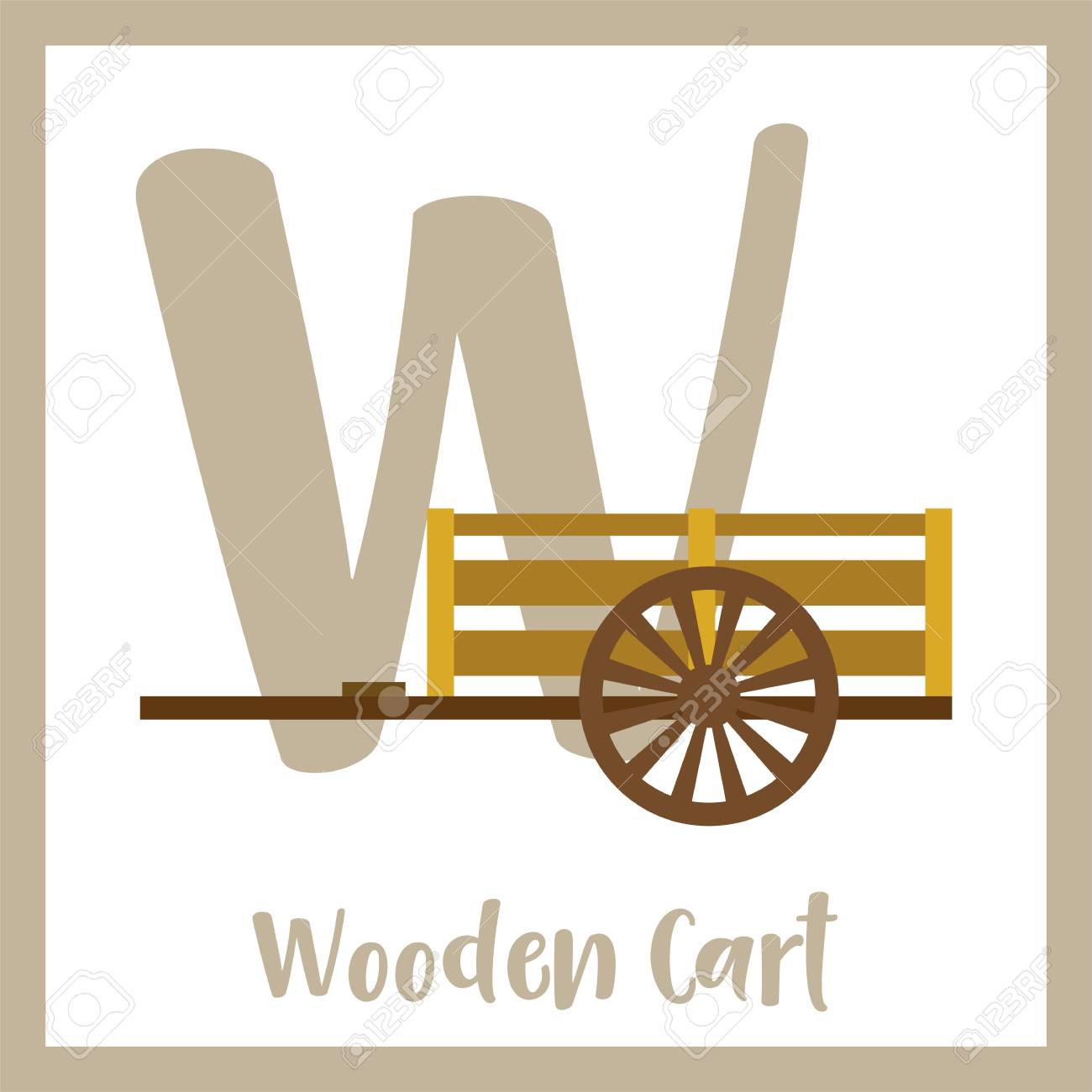 wooden cart for kids