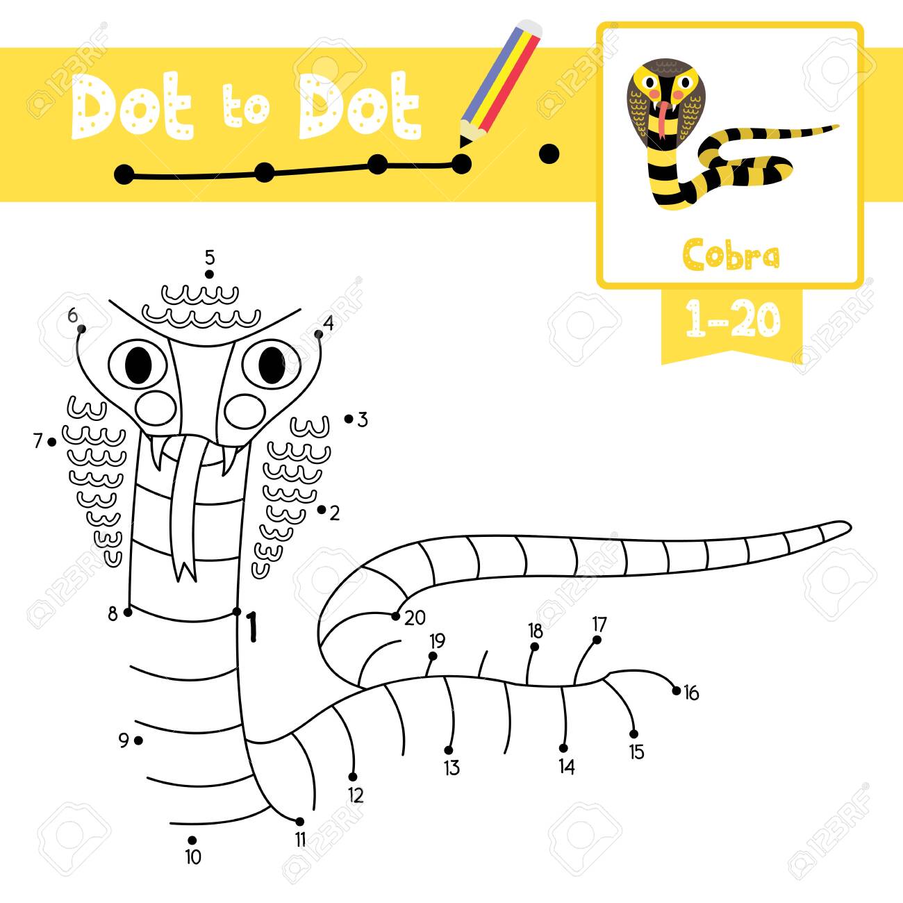 Dot To Dot Educational Game And Coloring Book Of Cobra Animals Royalty Free Cliparts Vectors And Stock Illustration Image Dot To Dot Educational Game And Coloring Book Of Cobra Animals Royalty Free Cliparts Vectors And Stock Illustration Image