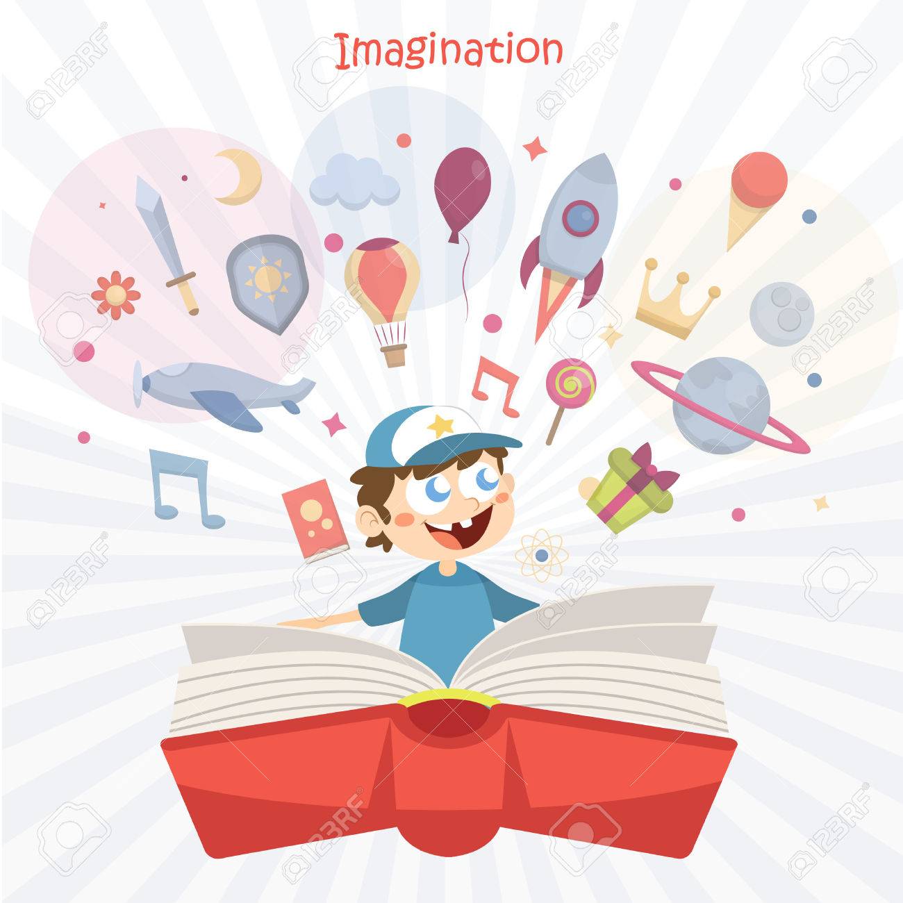 Kids Imagination Concept Royalty Free SVG, Cliparts, Vectors, And Stock  Illustration. Image 70663425.