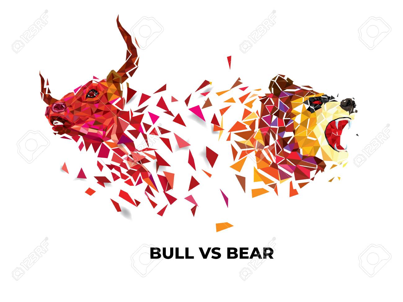 Bull and Bear symbols on stock market vector illustration. vector Forex or commodity charts, on abstract background. The symbol of the the bull and bear - 110079104 Bull and Bear symbols on stock market vector illustration. vector Forex or commodity charts, on abstract background. The symbol of the the bull and bear - 110079104
