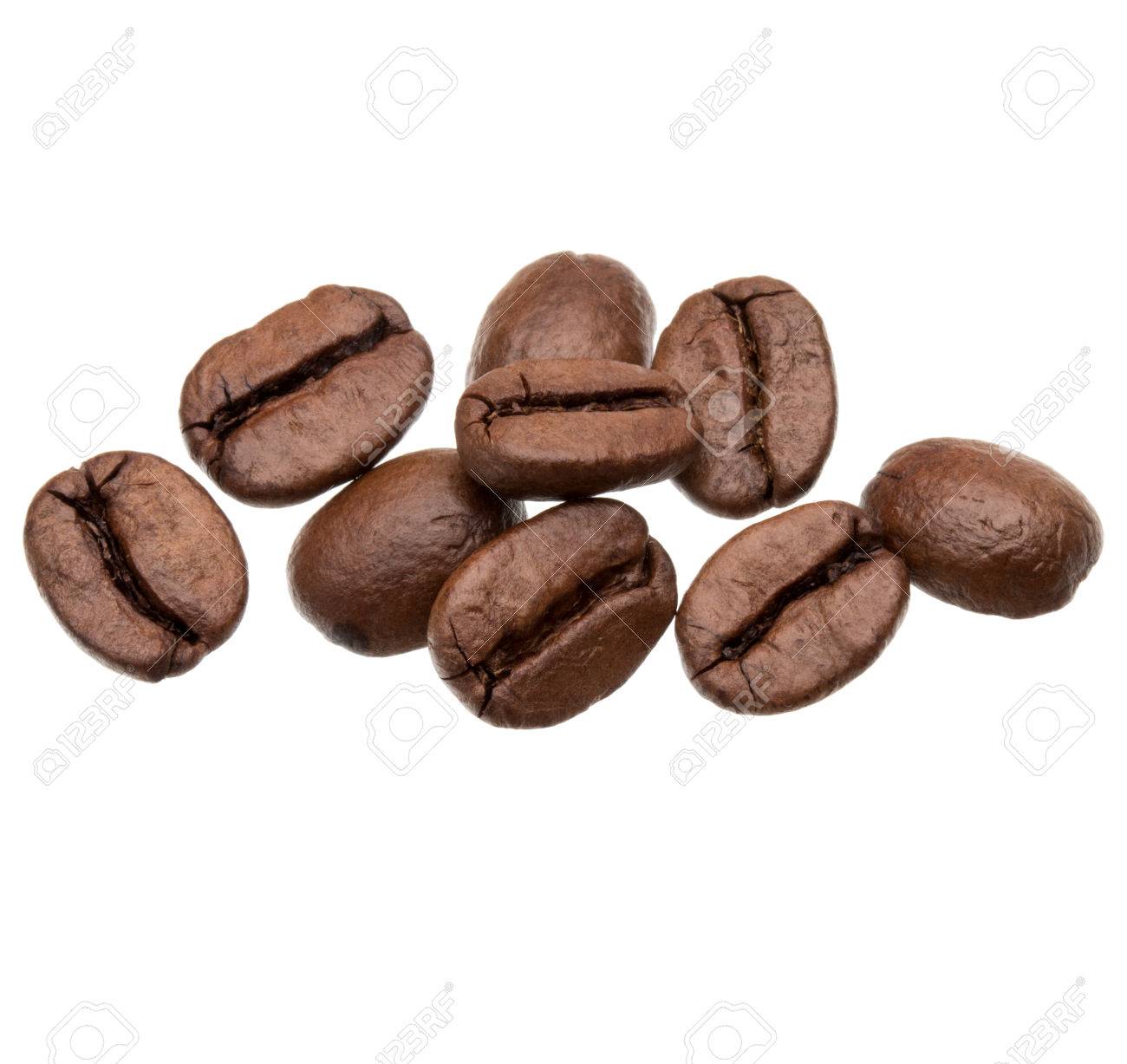 roasted coffee beans isolated in white background cutout - 36001601 roasted coffee beans isolated in white background cutout - 36001601