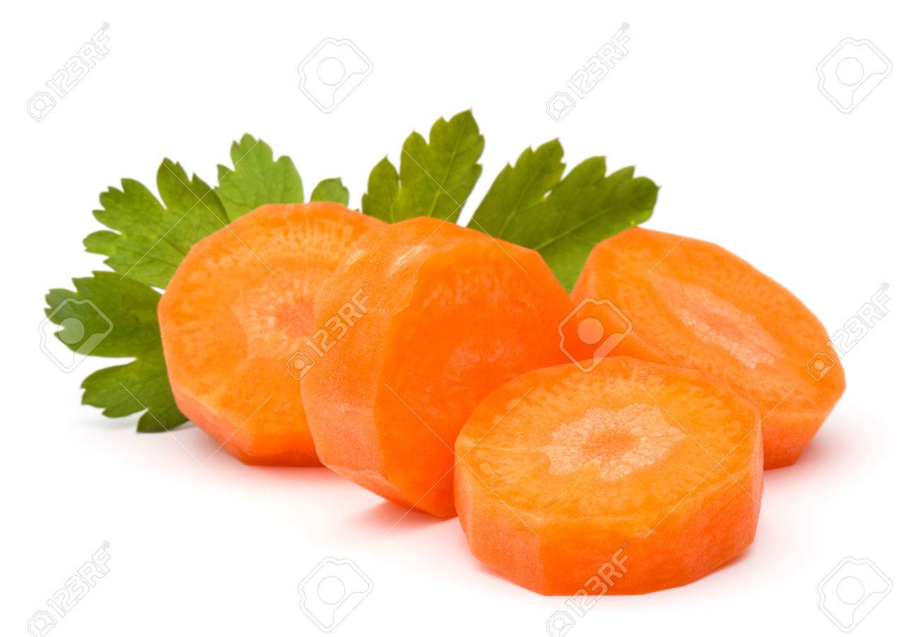Chopped carrot slices and parsley herb leaves still life isolated on white background cutout - 41849051 Chopped carrot slices and parsley herb leaves still life isolated on white background cutout - 41849051