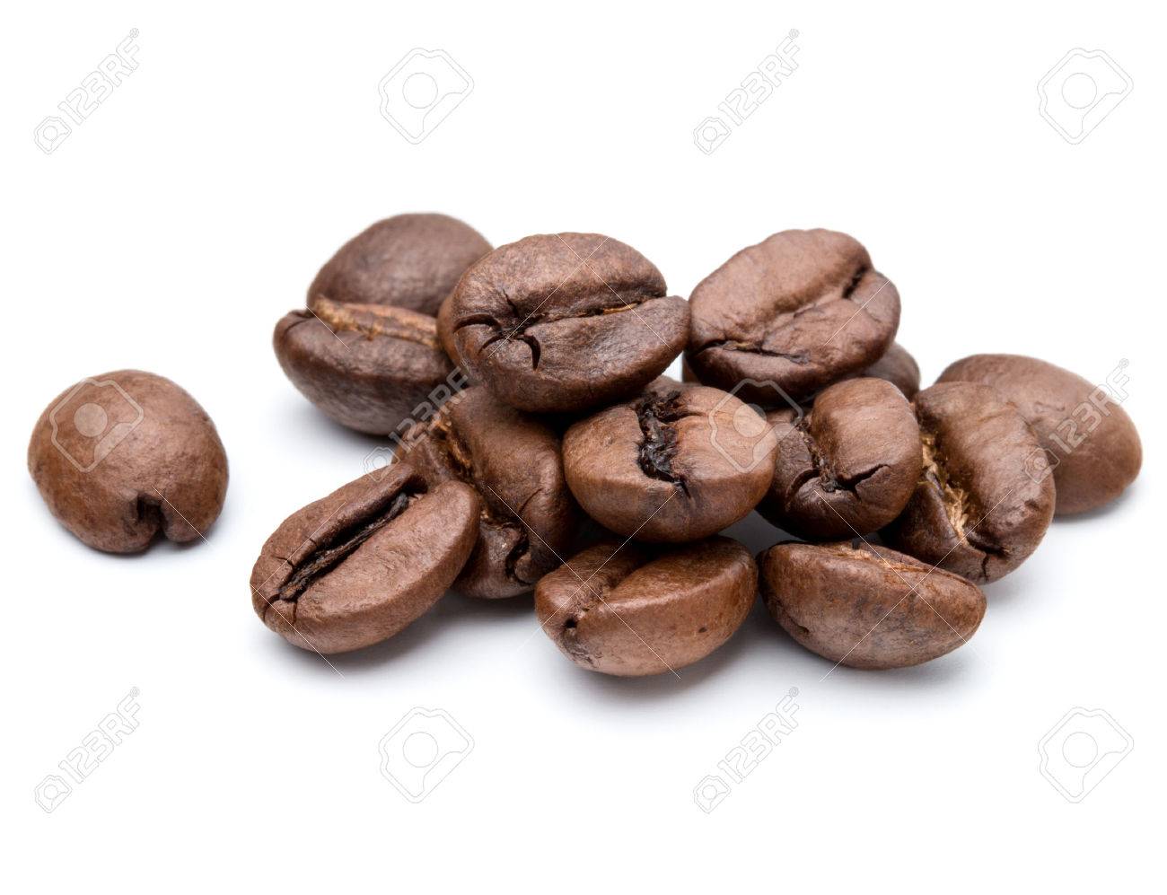 roasted coffee beans isolated in white background cutout - 45152206 roasted coffee beans isolated in white background cutout - 45152206