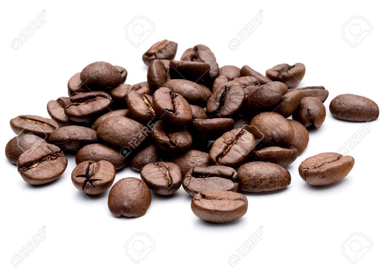 roasted coffee beans isolated in white background - 48844592 roasted coffee beans isolated in white background - 48844592