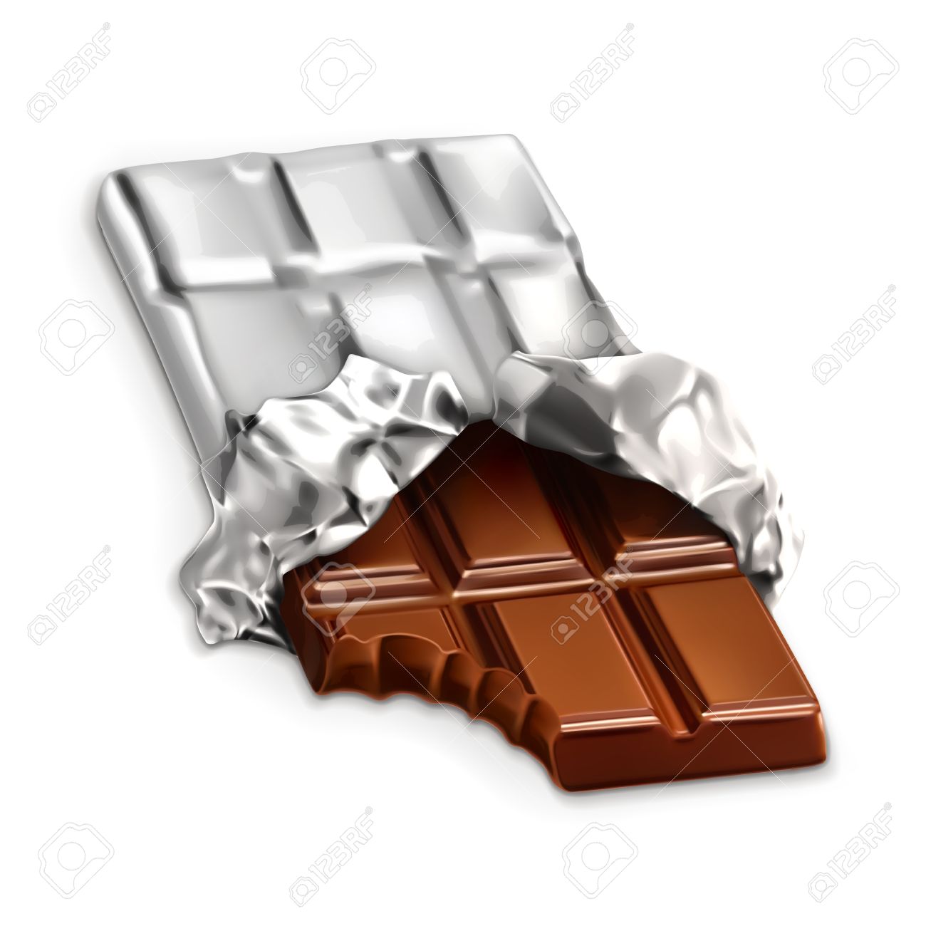 チョコレート 白い背景で隔離のベクトル図のおいしい作品バー チョコレート のイラスト素材 ベクタ Image