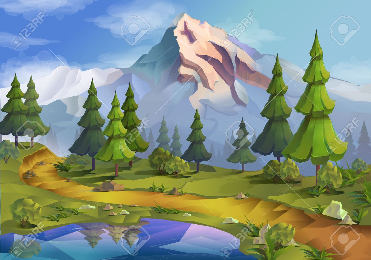 nature landscape illustration vector background landscape illustration