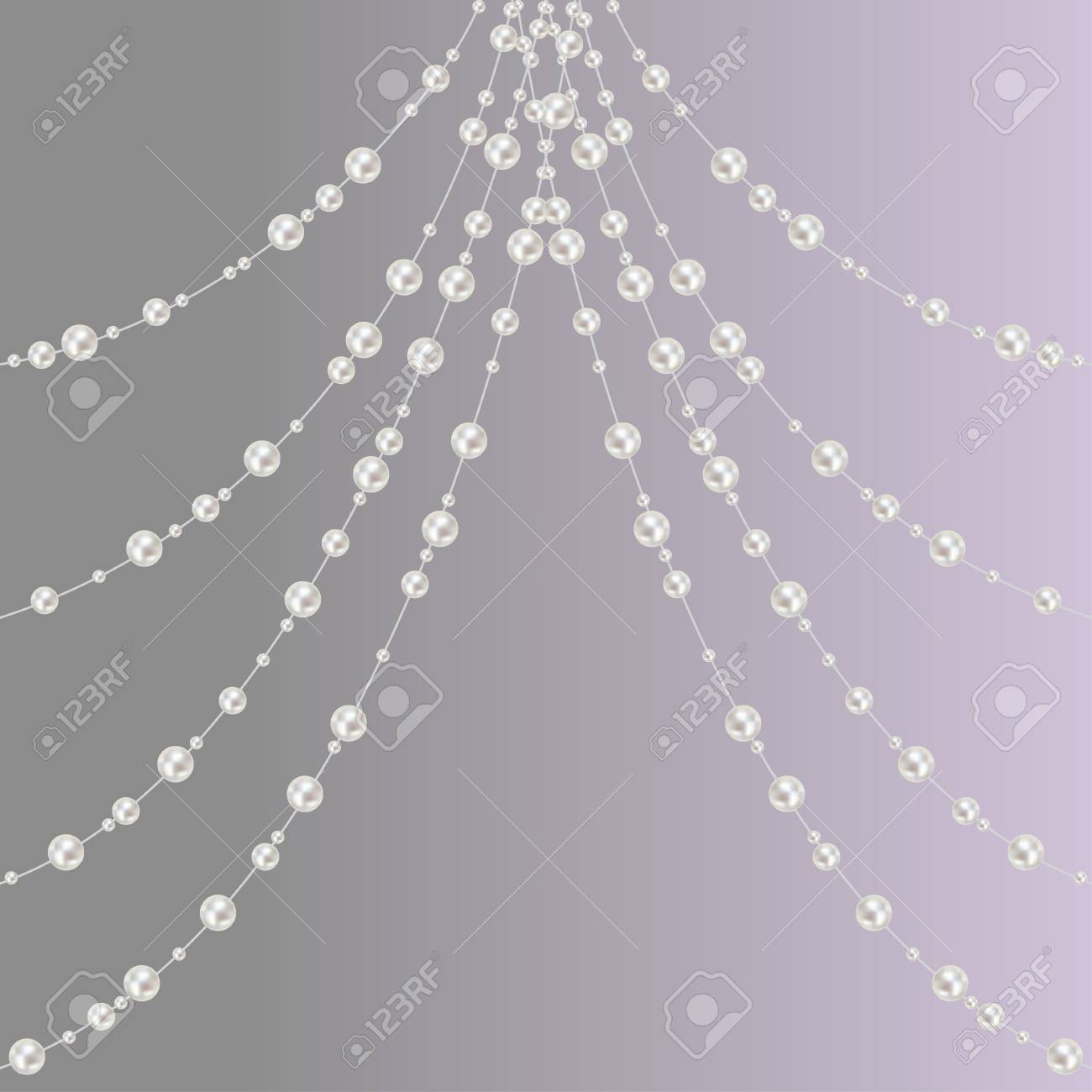 真珠の装飾アクセサリー ジュエリー壁紙の背景 のイラスト素材 ベクタ Image