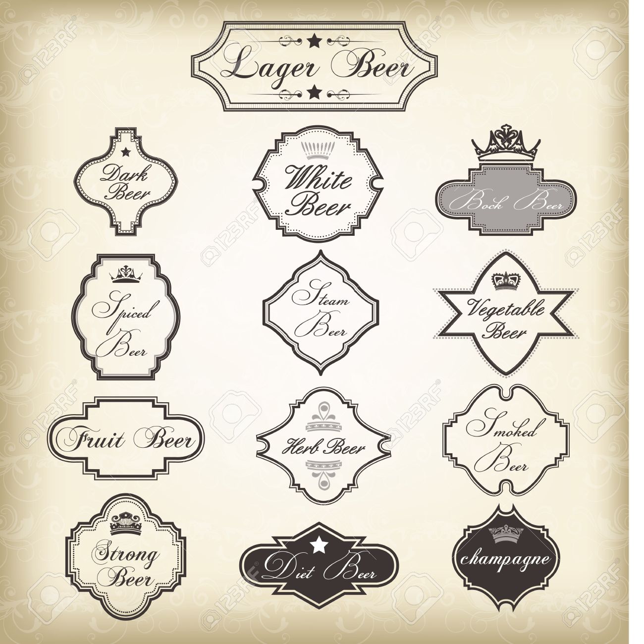 ベクトル ビンテージ フレーム Eps 10 ベクトルのセットです のイラスト素材 ベクタ Image