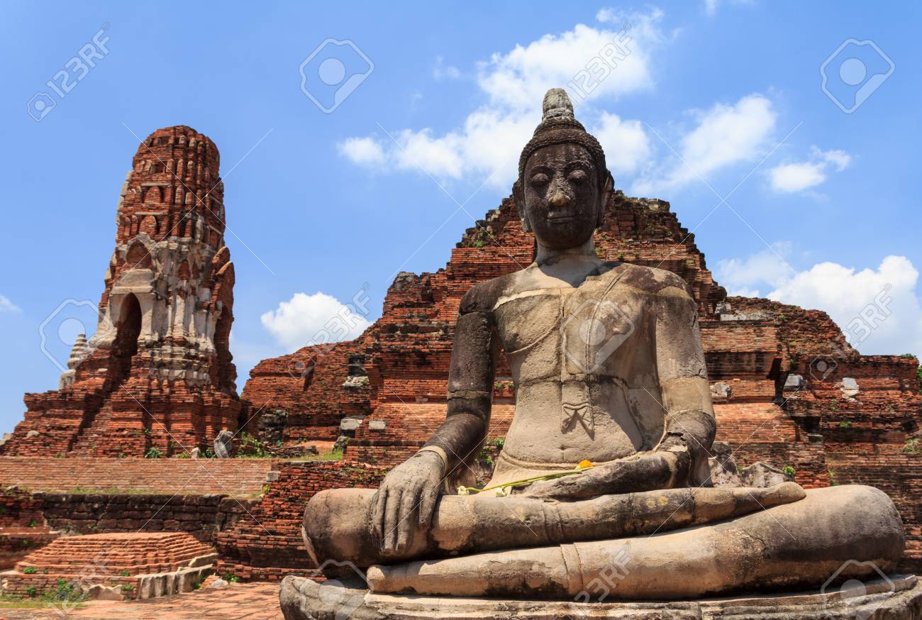 ayutthaya kingdom thailand stock