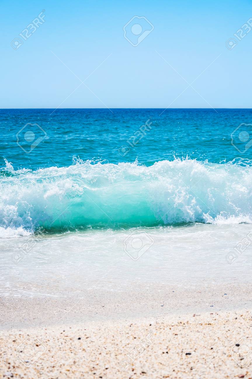 Tropical Beach. Sky And Sea. Beautiful Summer Landscape. Travel Holiday  Background Stock Photo, Picture and Royalty Free Image. Image 45746914., image size:863x1300