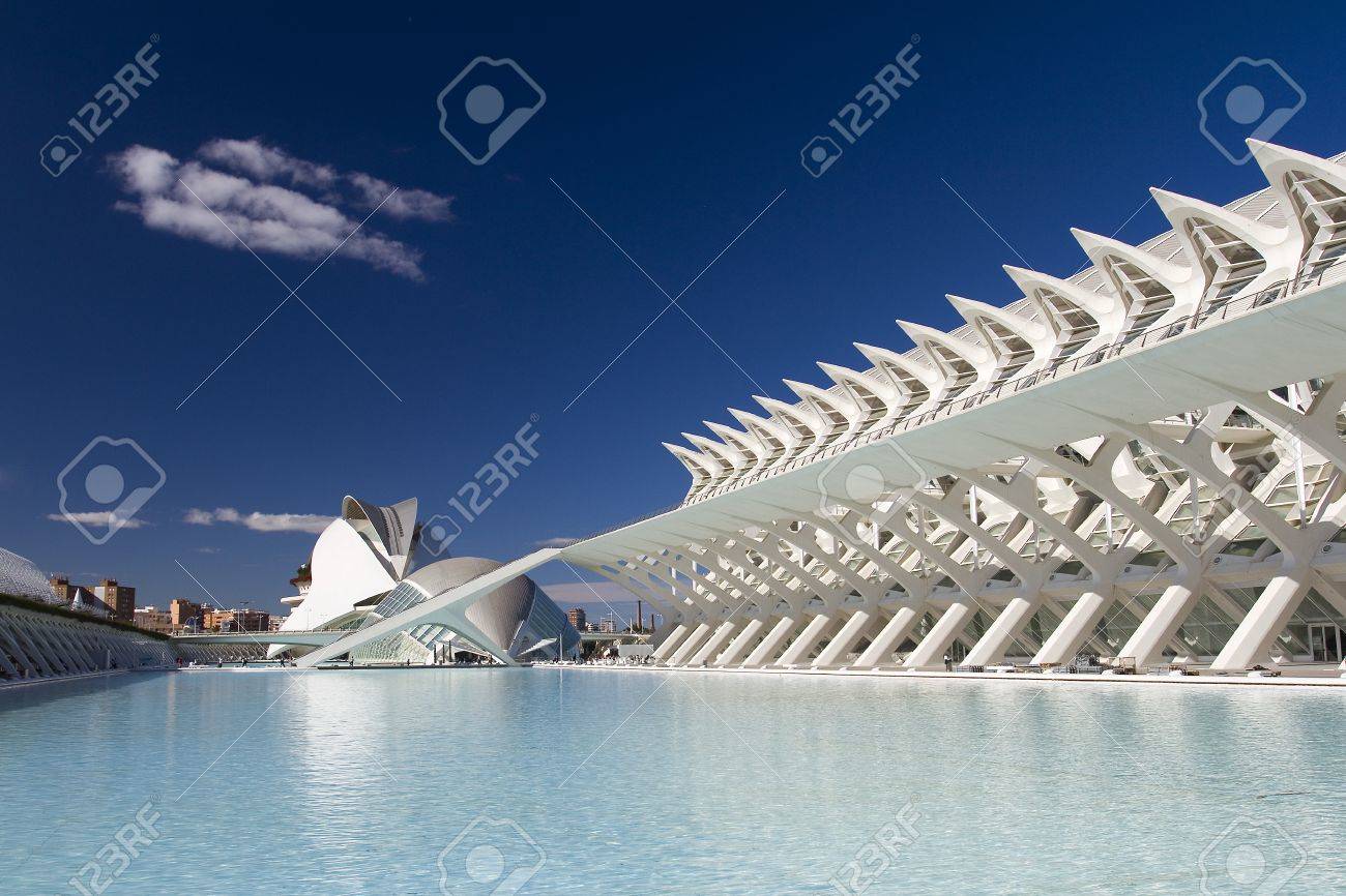 Città delle arti e delle scienze di valencia, in spagna, progettato ... Citta delle arti e delle scienze di valencia